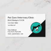 Visitekaartjes van aanstelling van dierenarts (Voorkant)