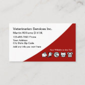 Visitekaartjes van aanstelling van dierenarts (Voorkant)
