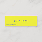 Visitekaartjes van abstracte regenboogdraden van B (Achterkant)