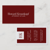 Visitekaartjes van advocaten (Voorkant / Achterkant)