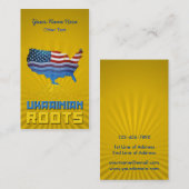 Visitekaartjes van Amerikaanse Oekraïense rots (Voorkant / Achterkant)