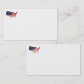 Visitekaartjes van Amerikaanse vlag (Voorkant / Achterkant)