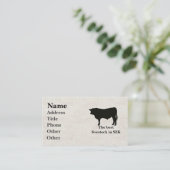 Visitekaartjes van Angus Bull (Staand voorkant)