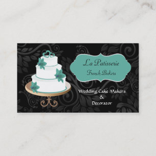 visitekaartjes van aqua Wedding Cake