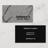 Visitekaartjes van asfalt (Voorkant / Achterkant)