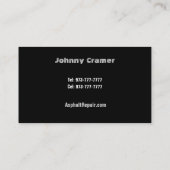 Visitekaartjes van asfalt (Achterkant)