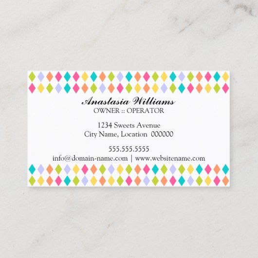 Visitekaartjes van bakkerijen (Achterkant)