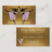 visitekaartjes van ballet- of dansscholen (Voorkant / Achterkant)