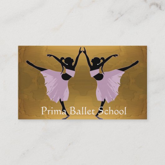 visitekaartjes van ballet- of dansscholen (Voorkant)