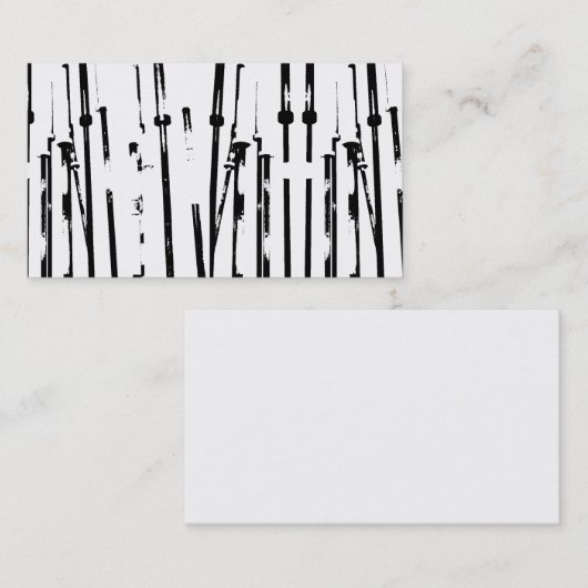 Visitekaartjes van Barbell Forrest (Voorkant / Achterkant)