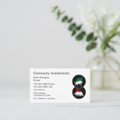 Visitekaartjes van beleggingsmakelaars (Staand voorkant)