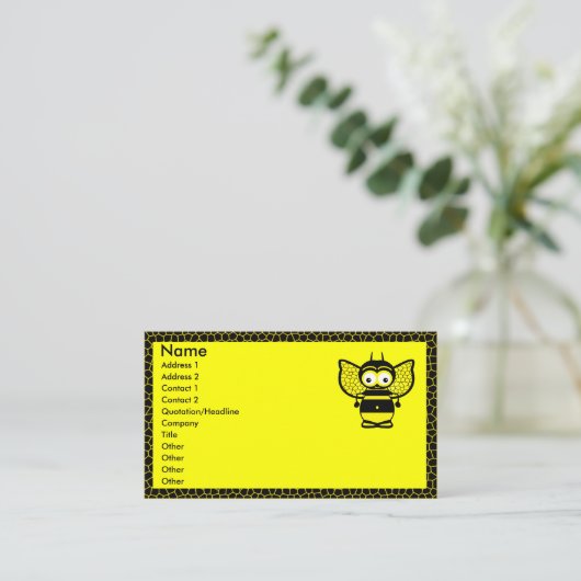 Visitekaartjes van bijen (Staand voorkant)