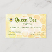 Visitekaartjes van bijenhoningbijen (Achterkant)