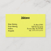 Visitekaartjes van bijentelers (Achterkant)