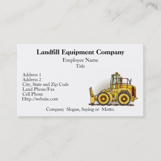 Visitekaartjes van bodemverdichtingsmateriaal (Voorkant)