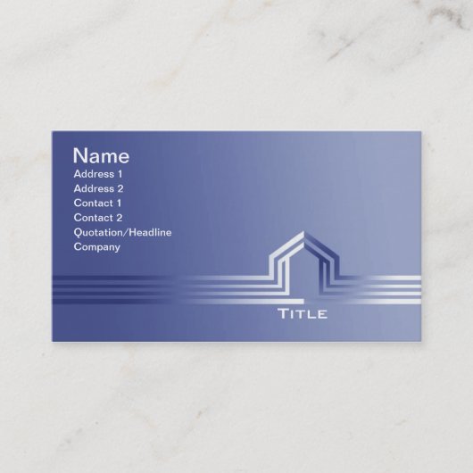 Visitekaartjes van bouwcontractanten (Voorkant)