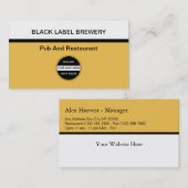 Visitekaartjes van brouwerijen (Voorkant / Achterkant)