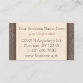 Visitekaartjes van Brown Mocha (Achterkant)