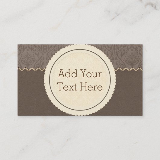 Visitekaartjes van Brown Mocha (Voorkant)