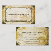 Visitekaartjes van  bruin en tan Vlaanderen papier (Voorkant / Achterkant)