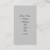 Visitekaartjes van Bulldog (Achterkant)