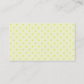 Visitekaartjes van Butterfly Polka Dots (Achterkant)