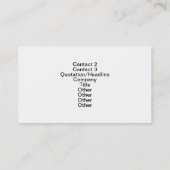 Visitekaartjes van Cairn Terrier Pet (Achterkant)