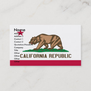 VISITEKAARTJES VAN CALIFORNIA
