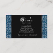 Visitekaartjes van catering Bord Blauw (Achterkant)