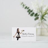 Visitekaartjes van catering Diva (Staand voorkant)