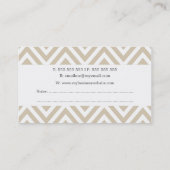 Visitekaartjes van  Chevron Author Writer (Achterkant)