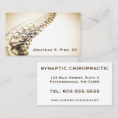 Visitekaartjes van chiropractor (Voorkant / Achterkant)