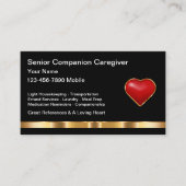 Visitekaartjes van Classy Caregiver (Voorkant)