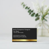 Visitekaartjes van Classy Caregiver (Staand voorkant)