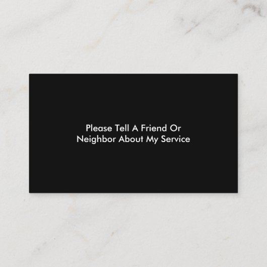 Visitekaartjes van Classy Caregiver (Achterkant)