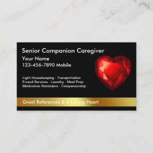 Visitekaartjes van Classy Caregiver