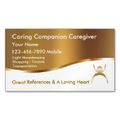 Visitekaartjes van Classy Caregiver Magnetisch Visitekaartje (Voorkant)