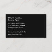 Visitekaartjes van Classy City Real Estate Agent (Achterkant)