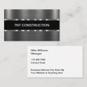 Visitekaartjes van Classy Cool Building Contractor (Voorkant / Achterkant)