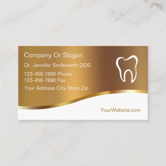 Visitekaartjes van Classy Dentist (Voorkant)