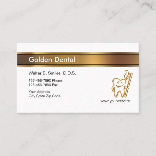 Visitekaartjes van Classy Dentist (Voorkant)