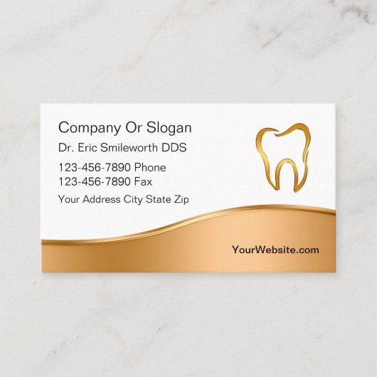 Visitekaartjes van Classy Dentist Afsprakenkaartje (Voorkant)