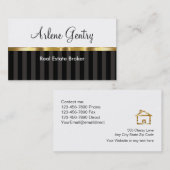 Visitekaartjes van Classy Gold Real Estate (Voorkant / Achterkant)