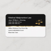 Visitekaartjes van Classy Medical Malpractice Atto (Voorkant)