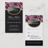 Visitekaartjes van Classy Nail Salon en esthetica Afsprakenkaartje (Voorkant / Achterkant)