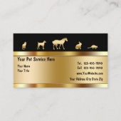 Visitekaartjes van Classy Pet (Voorkant)