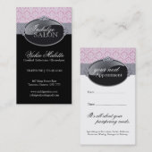 Visitekaartjes van Classy Salon en Spa Afsprakenkaartje (Voorkant / Achterkant)