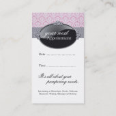 Visitekaartjes van Classy Salon en Spa Afsprakenkaartje (Achterkant)