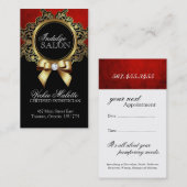 Visitekaartjes van Classy Salon en Spa Afsprakenkaartje (Voorkant / Achterkant)