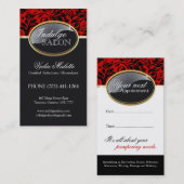 Visitekaartjes van Classy Salon en Spa Afsprakenkaartje (Voorkant / Achterkant)